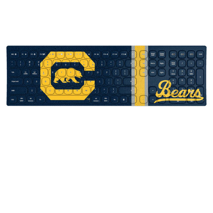 University of California Berkeley Golden Bears Stripe Curved Wireless Keyboard