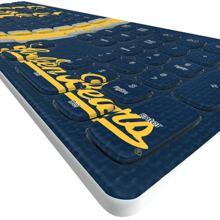 University of California Berkeley Golden Bears Stripe Curved Wireless Keyboard