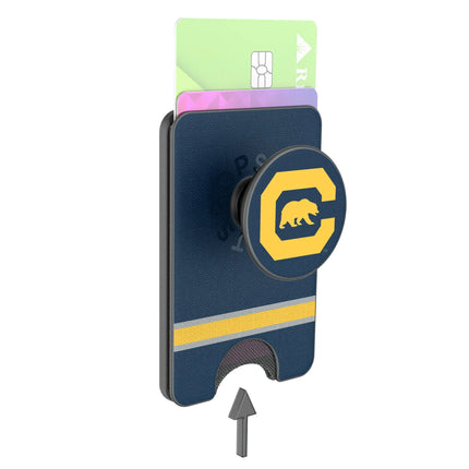 University of California Berkeley Golden Bears Stripe PopSockets MagSafe-Compatible PopWallet+