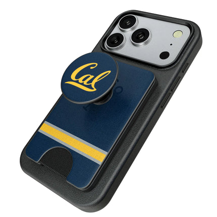 University of California Berkeley Golden Bears Stripe PopSockets MagSafe-Compatible PopWallet+
