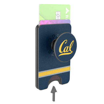 University of California Berkeley Golden Bears Stripe PopSockets MagSafe-Compatible PopWallet+