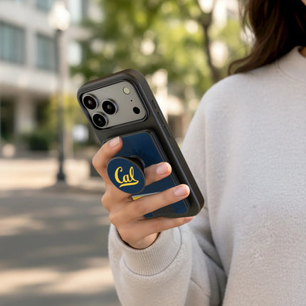 University of California Berkeley Golden Bears Stripe PopSockets MagSafe-Compatible PopWallet+