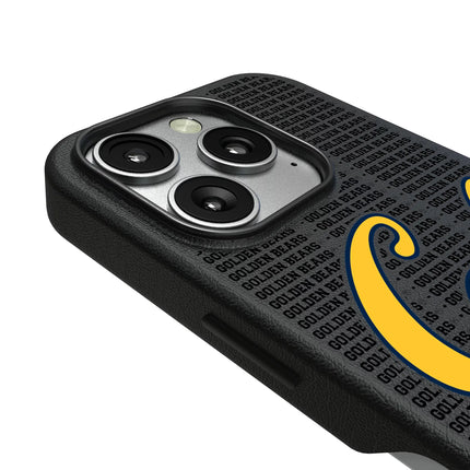 University of California Berkeley Golden Bears Text Backdrop MagSafe Compatible Phone Case for Apple iPhone