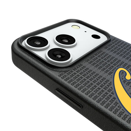 University of California Berkeley Golden Bears Text Backdrop MagSafe Compatible Phone Case for Apple iPhone