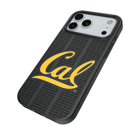 University of California Berkeley Golden Bears Text Backdrop MagSafe Compatible Phone Case for Apple iPhone