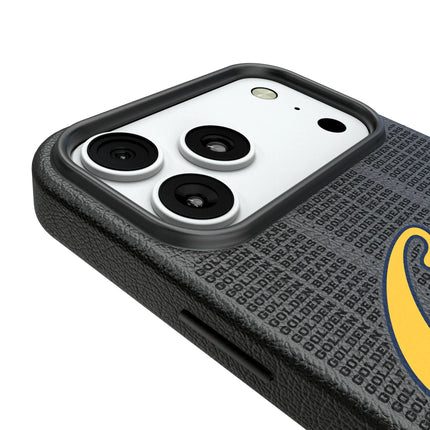 University of California Berkeley Golden Bears Text Backdrop MagSafe Compatible Phone Case for Apple iPhone