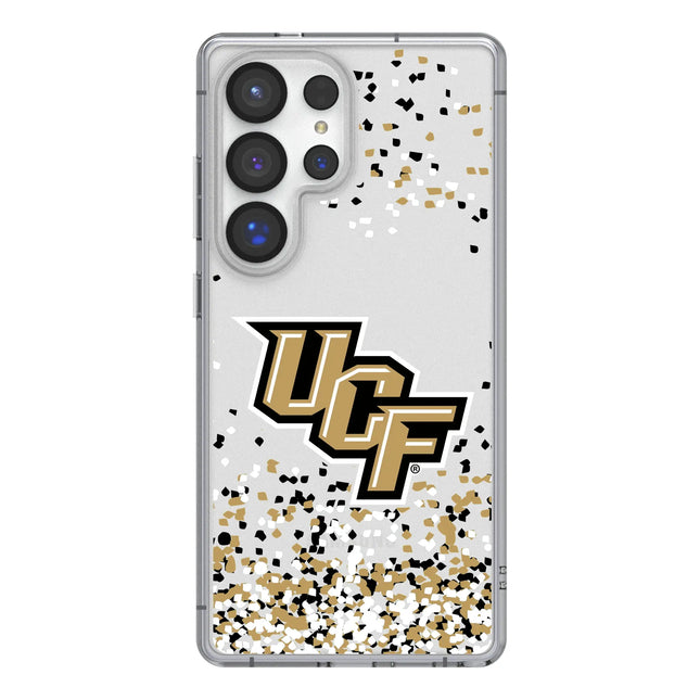 University of Central Florida Golden Knights Confetti Clear Phone Case for Samsung Galaxy