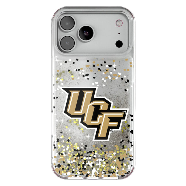University of Central Florida Golden Knights Confetti Glitter Phone Case for Apple iPhone