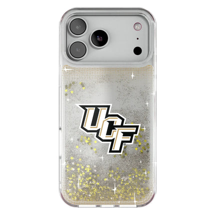 University of Central Florida Golden Knights Linen Glitter Phone Case for Apple iPhone
