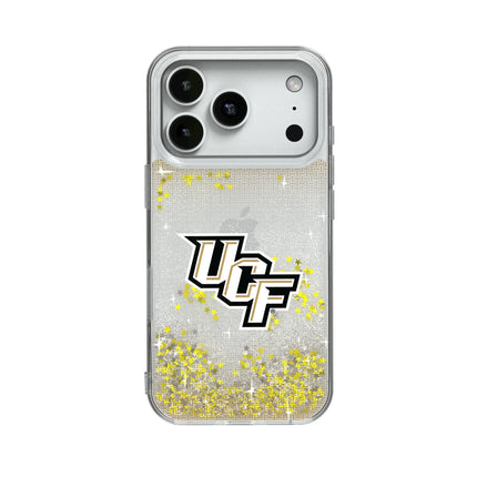 University of Central Florida Golden Knights Linen Glitter Phone Case for Apple iPhone