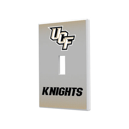 University of Central Florida Golden Knights Linen Hidden-Screw Light Switch Plate