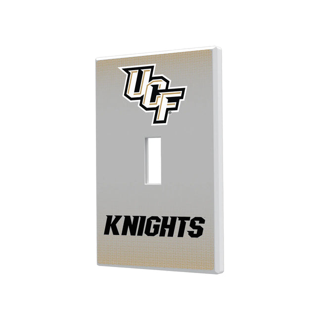 University of Central Florida Golden Knights Linen Hidden-Screw Light Switch Plate