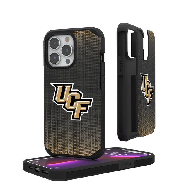 University of Central Florida Golden Knights Linen Rugged Phone Case for Apple iPhone