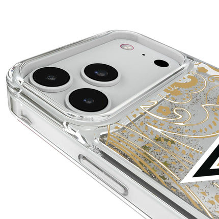 University of Central Florida Golden Knights Paisley Glitter Phone Case for Apple iPhone