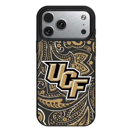 University of Central Florida Golden Knights Paisley MagSafe Compatible Phone Case for Apple iPhone
