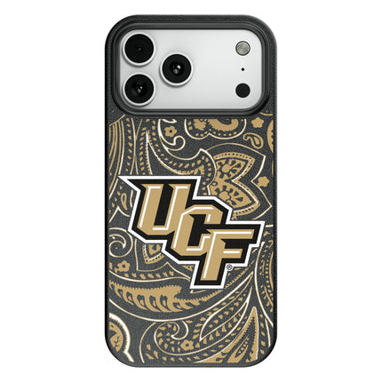 University of Central Florida Golden Knights Paisley MagSafe Compatible Phone Case for Apple iPhone