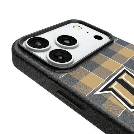 University of Central Florida Golden Knights Plaid MagSafe Compatible Phone Case for Apple iPhone