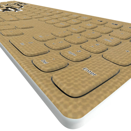 University of Central Florida Golden Knights Solid Curved Wireless Keyboard