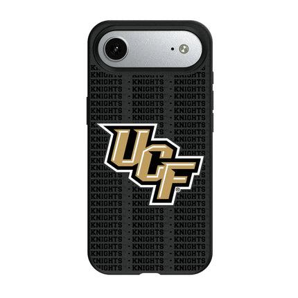 University of Central Florida Golden Knights Text Backdrop MagSafe Compatible Phone Case for Apple iPhone