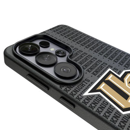 University of Central Florida Golden Knights Text Backdrop MagSafe Compatible Phone Case for Samsung Galaxy