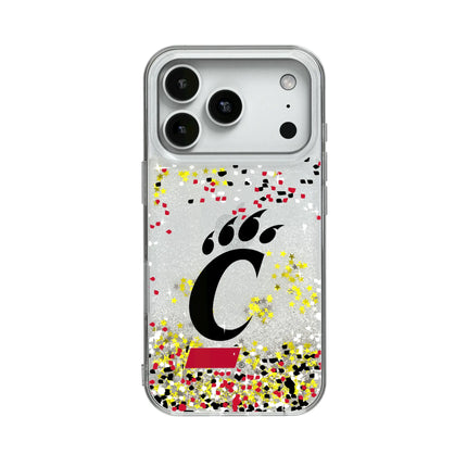 University of Cincinnati Bearcats Confetti Glitter Phone Case for Apple iPhone