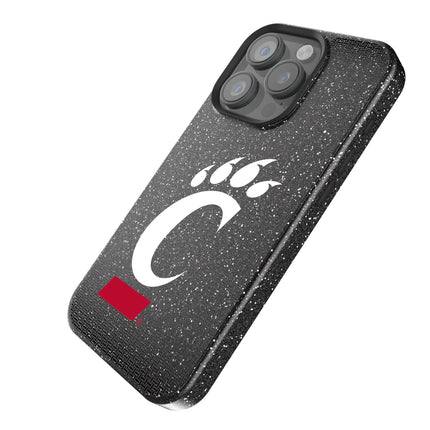University of Cincinnati Bearcats Linen Black Bling Phone Case for Apple iPhone