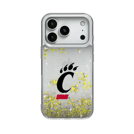 University of Cincinnati Bearcats Linen Glitter Phone Case for Apple iPhone