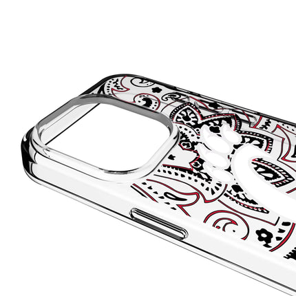 University of Cincinnati Bearcats Paisley Clear Phone Case for Apple iPhone