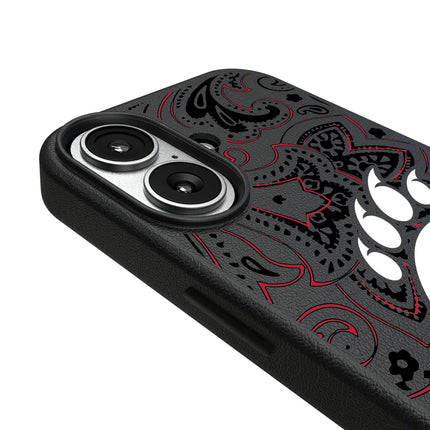 University of Cincinnati Bearcats Paisley MagSafe Compatible Phone Case for Apple iPhone