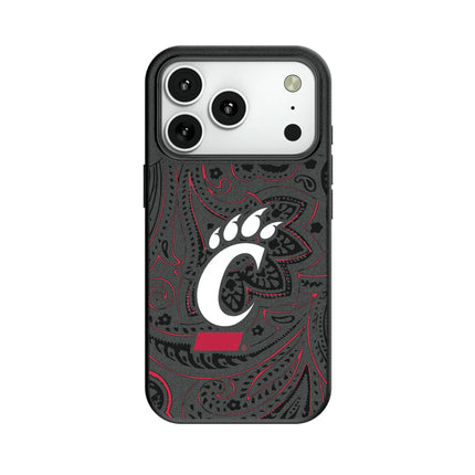 University of Cincinnati Bearcats Paisley MagSafe Compatible Phone Case for Apple iPhone