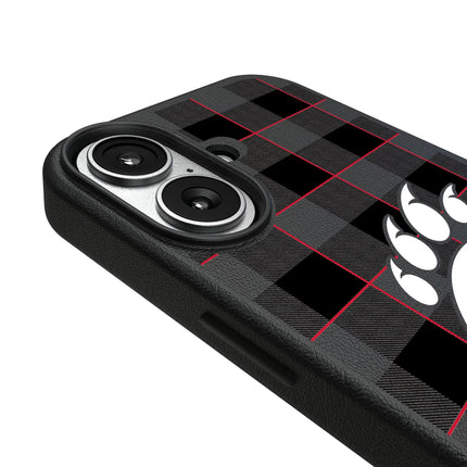 University of Cincinnati Bearcats Plaid MagSafe Compatible Phone Case for Apple iPhone