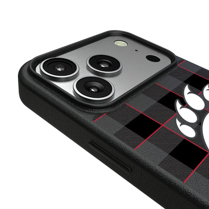 University of Cincinnati Bearcats Plaid MagSafe Compatible Phone Case for Apple iPhone