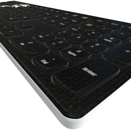 University of Cincinnati Bearcats Solid Curved Wireless Keyboard