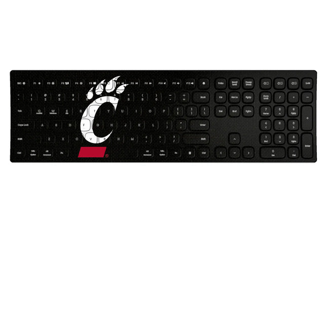 University of Cincinnati Bearcats Solid Curved Wireless Keyboard