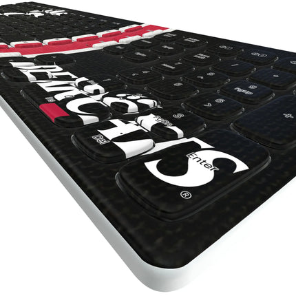 University of Cincinnati Bearcats Stripe Curved Wireless Keyboard