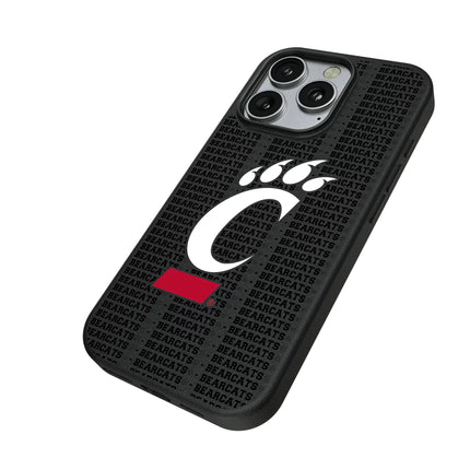 University of Cincinnati Bearcats Text Backdrop MagSafe Compatible Phone Case for Apple iPhone
