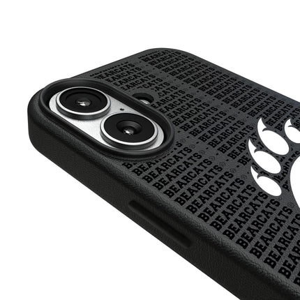 University of Cincinnati Bearcats Text Backdrop MagSafe Compatible Phone Case for Apple iPhone