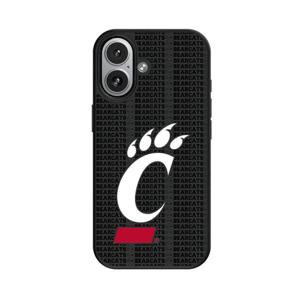 University of Cincinnati Bearcats Text Backdrop MagSafe Compatible Phone Case for Apple iPhone