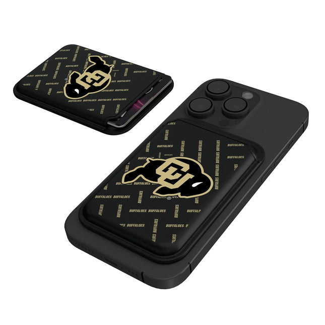 University of Colorado Buffaloes Quadtile Black Magnetic Credit Card Wallet