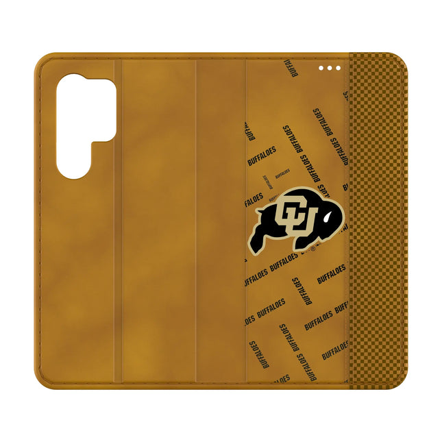 University of Colorado Buffaloes Quadtile Folio Phone Case for Samsung Galaxy