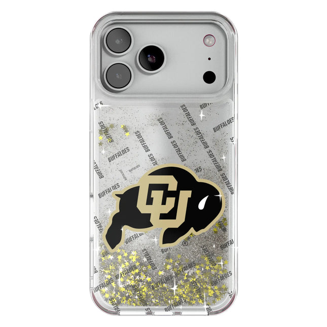 University of Colorado Buffaloes Quadtile Glitter Phone Case for Apple iPhone