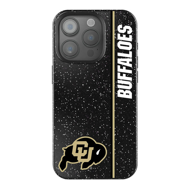 University of Colorado Buffaloes Sidebar Black Bling Phone Case for Apple iPhone