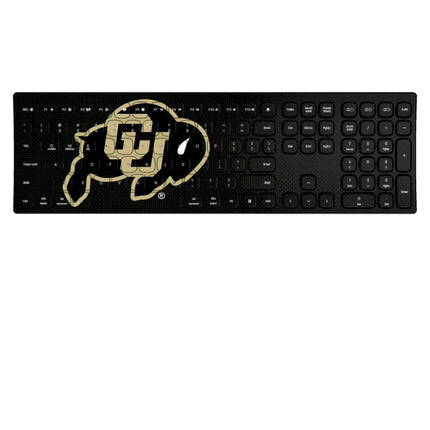 University of Colorado Buffaloes Solid Curved Wireless Keyboard