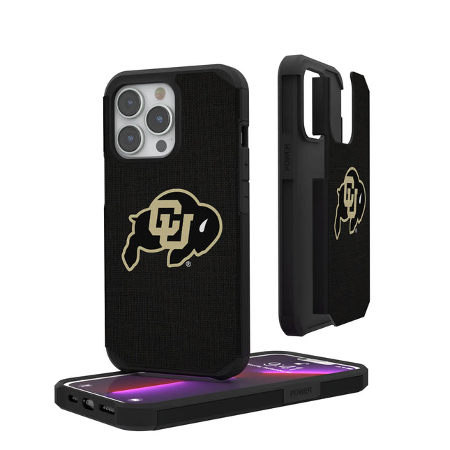 University of Colorado Buffaloes Solid Rugged Phone Case for Apple iPhone