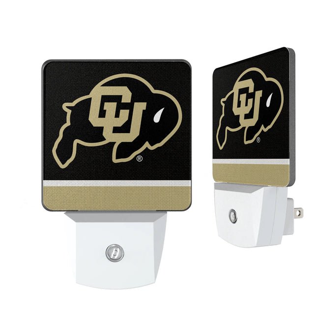 University of Colorado Buffaloes Stripe Night Light 2-Pack