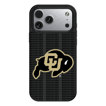 University of Colorado Buffaloes Text Backdrop MagSafe Compatible Phone Case for Apple iPhone