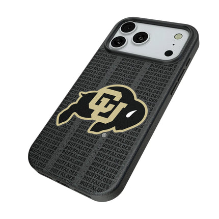 University of Colorado Buffaloes Text Backdrop MagSafe Compatible Phone Case for Apple iPhone