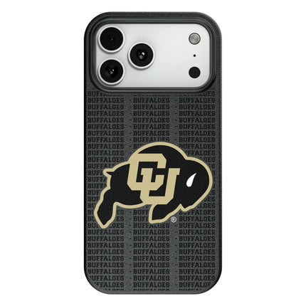 University of Colorado Buffaloes Text Backdrop MagSafe Compatible Phone Case for Apple iPhone