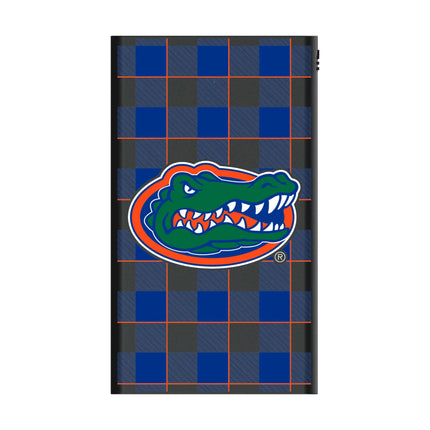 University of Florida Gators Plaid 5000mAh Flat Powerbank