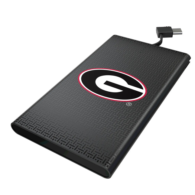 University of Georgia Bulldogs Linen 5000mAh Flat Powerbank